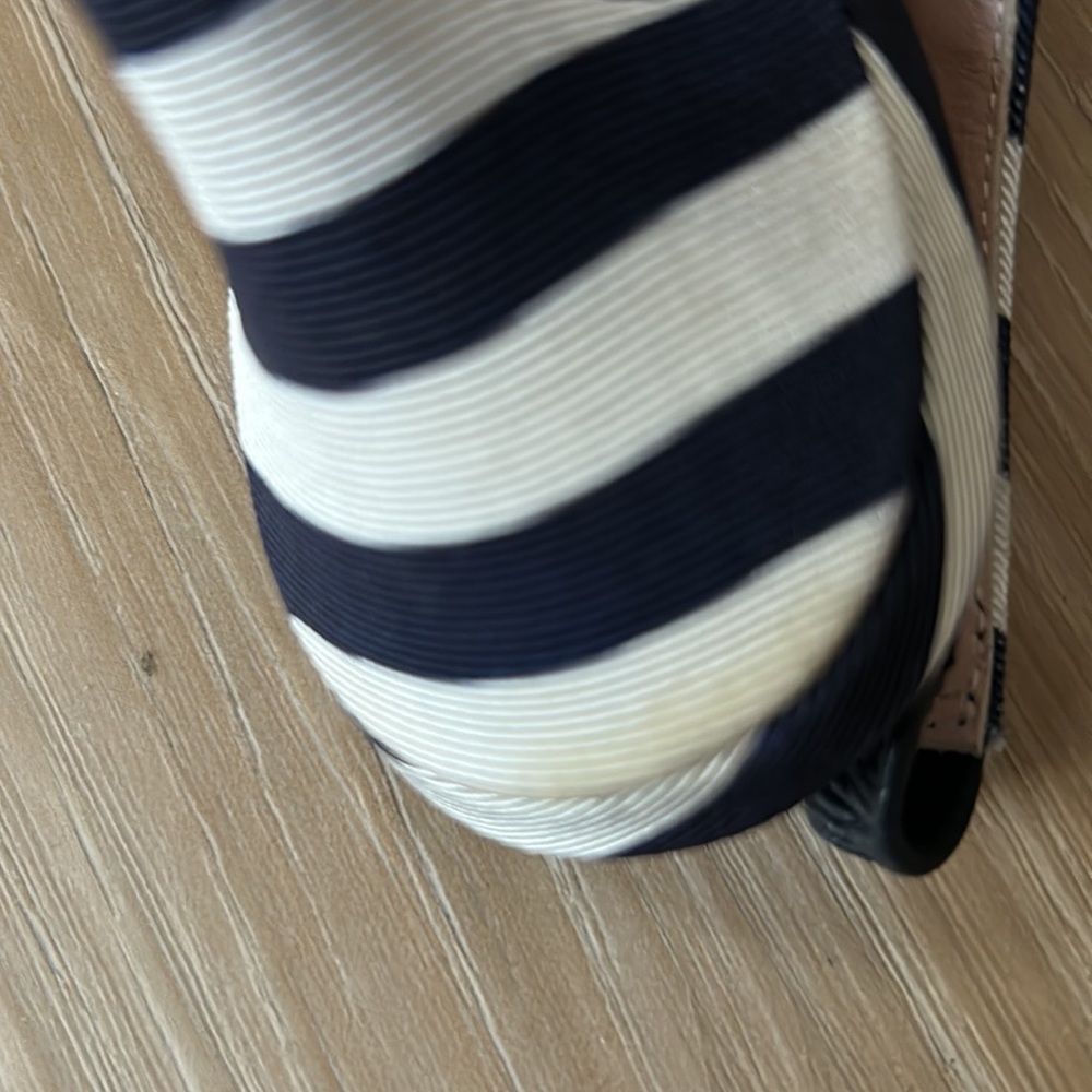 Kate Spade Celeste striped sling back heels - Picture 12 of 13